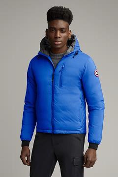 Chamarras Canada Goose Hombre Mexico - PBI Lodge Chaqueta De Plumas Azules UR4238651